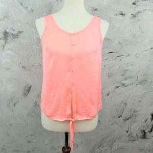 A NEW DAY Coral Orange Summer Sleeveless Top